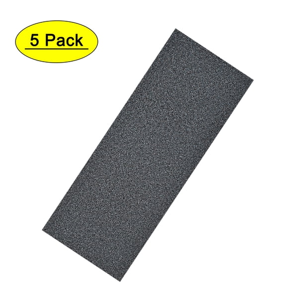Uxcell 9" x 3.6" (230mm x 90mm) 150 Grits Papel de Lija Impermeable 5 Pack