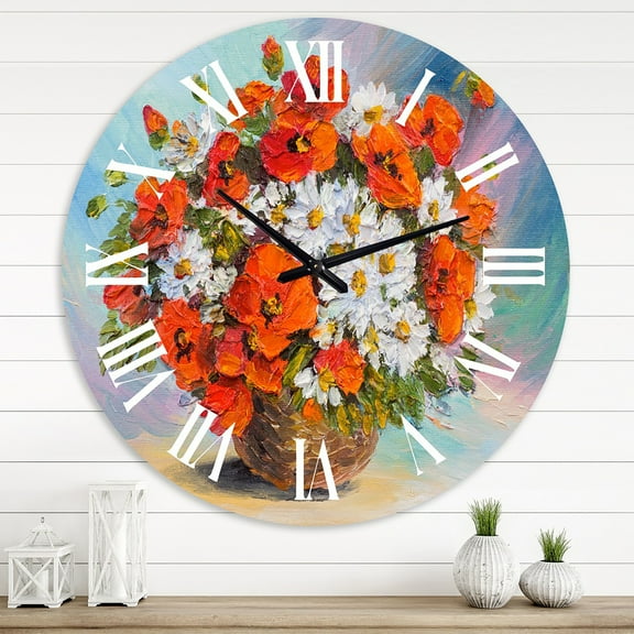 Designart 1 in Quartz Traditional Wall Clock