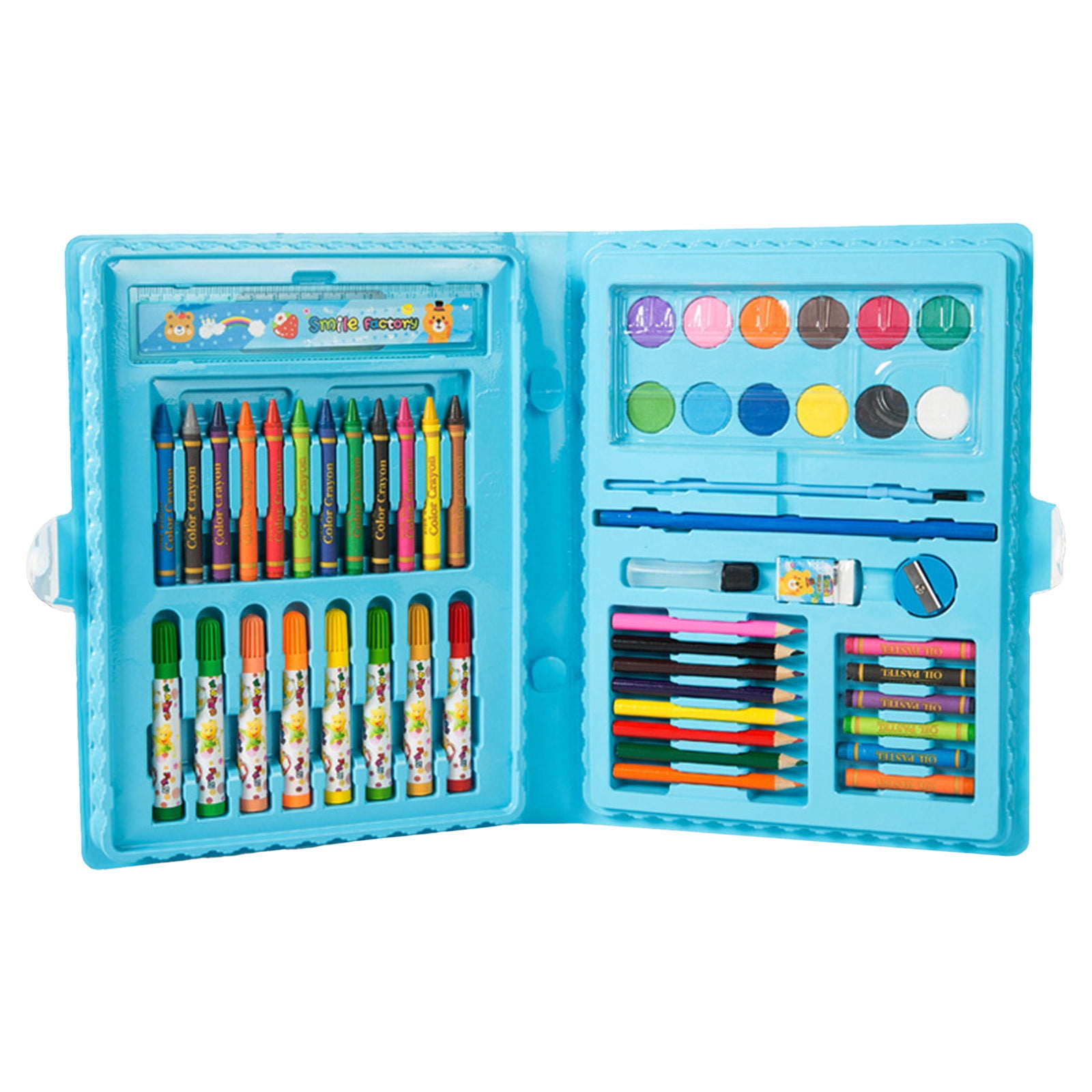 BSJJY Art Kit, Drawing Painting Art Supplies for Kids Girls Boys Teens, Gifts Art Set Case Includes Oil Pastels, Crayons, Colored Pencils Clearance