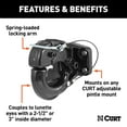 thumbnail image 2 of CURT 48205 Pintle Hook Hitch 10,000 lbs, Fits 2-1/2 to 3-Inch Lunette Ring, Mount Required, 2 of 4