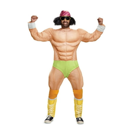 wwe macho man muscle adult halloween costume