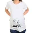 thumbnail image 1 of gakvov Maternity Shirts For Pregnant Women Plus Size Mama Shirt Pregnancy Announcement Shirts Funny Print Short Sleeve Cute Pregnancy Top, 1 of 8