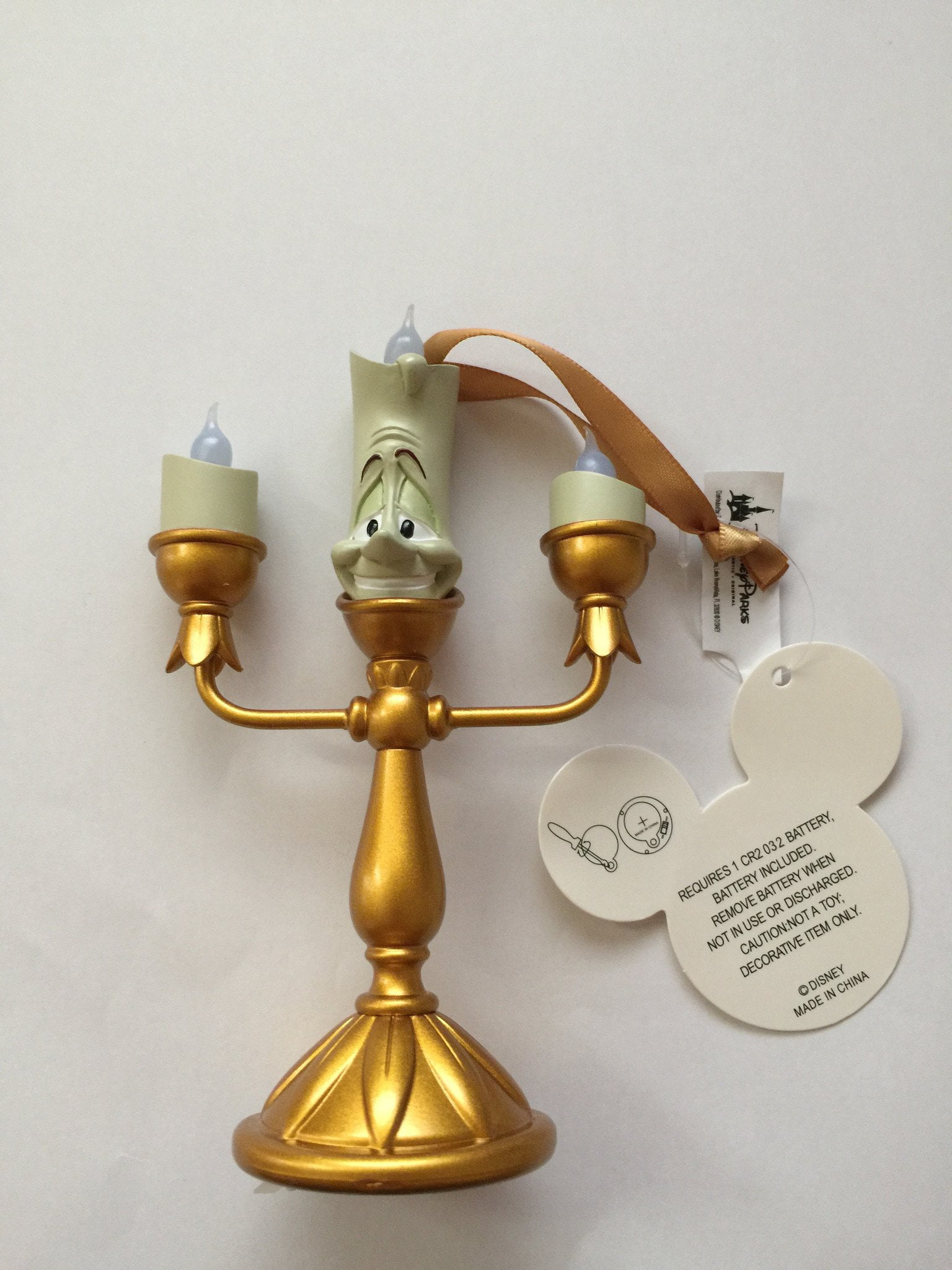 Disney Parks Exclusive Beauty and the Beast Light-Up Lumiere Candlestick  Figure