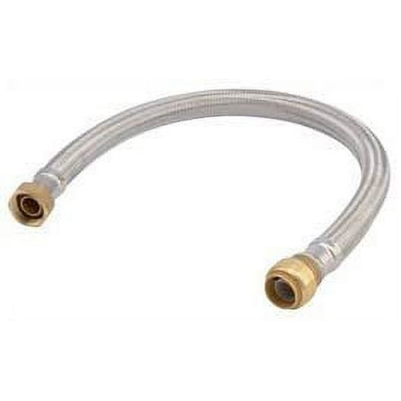 SharkBite Flexible Hose Assembly - 3/4 In Inlet/Outlet, 24 In Length