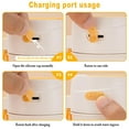 thumbnail image 4 of 1PC Juicer Portable Personal For Shakes And Updated 10 500ml Large Capacity Smoothie And USB Rechargeable With For Travel Orange, 4 of 8
