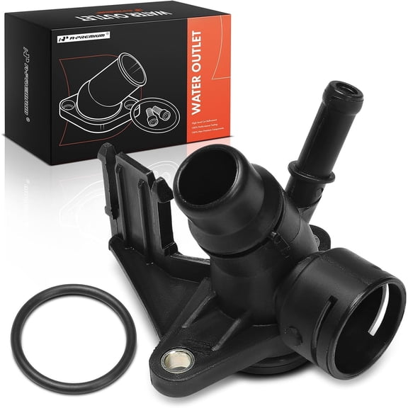 A-Premium Coolant Hose Flange Connector Compatible with Audi Models | for A4 2009-2013, A4 allroad 2013-2015, A5 A5 Quattro 2010-2013, A6 2012-2013, A6 Quattro, allroad 2013-2015, Q5 2011-2016