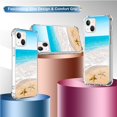 thumbnail image 3 of Funda de teléfono MUQR para iPhone 13 14 de 6.1 pulgadas, diseño de playa de silicona, 3 of 7
