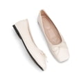 thumbnail image 4 of Willtoo Women's Bow Ballet Flats for Dressy, Comfortable Low Heel Closed Square Toe Slip On Shoes for Party Wedding Vacation, 4 of 6