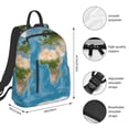 thumbnail image 2 of Xecao Earth View World Map print Backpack For women men Aesthetic Lightweight Travel Daypack Simple Cute Backpack For Bookbag, 2 of 5