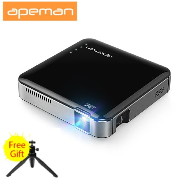 Mini Projector Wireless/Wired 4K DLP Projector 2000 Lumens 30-100 Inches Portable Phone Projector with HDMI Input Phone Projector LED Projector for Home Theater Support for Android/iOS