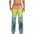 thumbnail image 3 of Tulips Flowers Butterflies Rainbow Men's Pajama Pants Lightweight Sleepwear Bottom Lounge Pants, 3 of 6