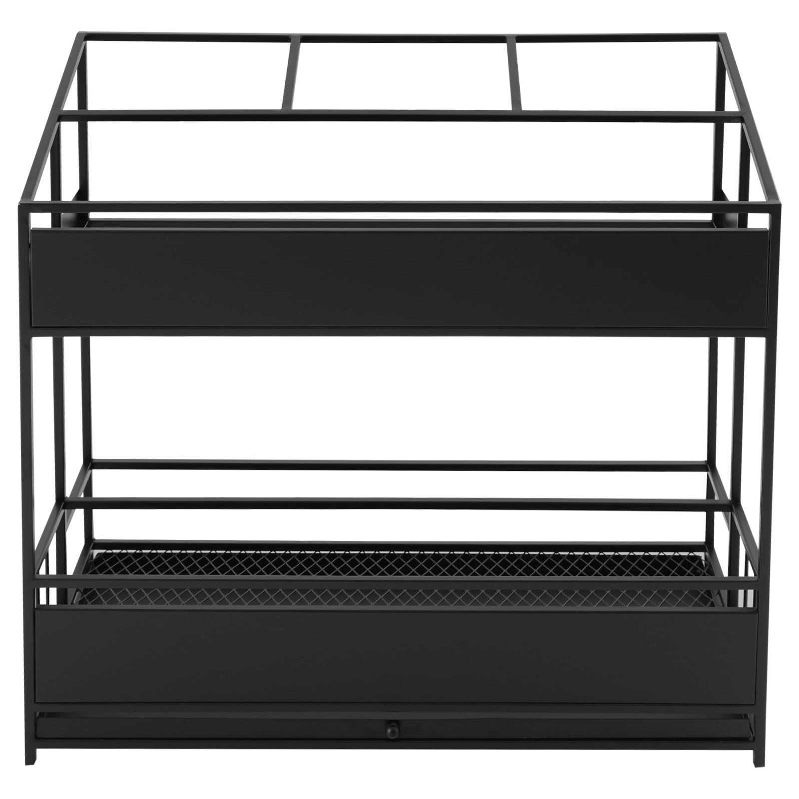 68*32*70cm Black Rectangular Umbrella Stand Rack Commercial Metal Umbrella Holder for Umbrellas Canes Belts Hats