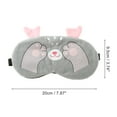thumbnail image 2 of Unique Bargains 1 Pc Cartoon Cat Paw Eye Mask for Home Gray Fleece, 2 of 4
