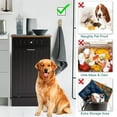 thumbnail image 5 of KIGOTY 10 Gallon Tilt-out Trash Cabinet, Pet-Proof Recycling Storage Cabinet for Kitchen ,Black, 5 of 8
