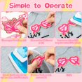 thumbnail image 3 of 10 Uds. Parches de hierro rosa para niñas Y2K chenilla parche de reparación bordado colgante labio rayo leopardo cara accesorios DIY, 3 of 5