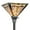 ‎Bronze, variant on Tiffany Torchiere Floor Lamp,Stained Glass Lamp Shade