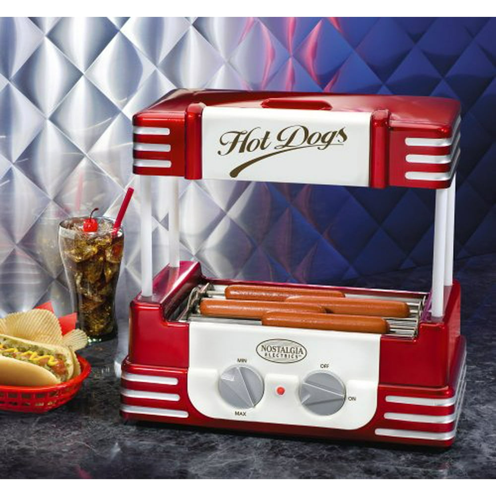 Nostalgia RHD800 Retro Series Hot Dog Roller with Bun Warmer Walmart