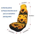 thumbnail image 4 of Sikiie Flower Bush Sunflower Car Seat Protector 2 Pack Car Seat Cushion Mat, Car Seat Covers for SUV, Truck, Van, 4 of 7