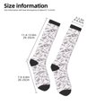 thumbnail image 2 of Honeii Lavender And Butterfly Print Long Socks,Novelty Design Socks Gift for Men and Women,Crew Socks,Calf Socks, 2 of 6