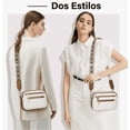 thumbnail image 2 of Bolsa Xtellar Dama Bolsos Bandolera  Mariconera Mujer Moda Color Blanco, 2 of 3