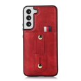 thumbnail image 5 of Dteck for Samsung Galaxy S22 Case, PU Leather Adjustable Loop Strap Case with Hidden Cart Slot Shockproof Protective Case for Samsung S22 6.1" 2022 Ladies Women Men, Red, 5 of 15