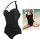 thumbnail image 3 of Traje de baño de una pieza Yuyangstore Elegante fruncido con cuello halter color Negro M, 3 of 8