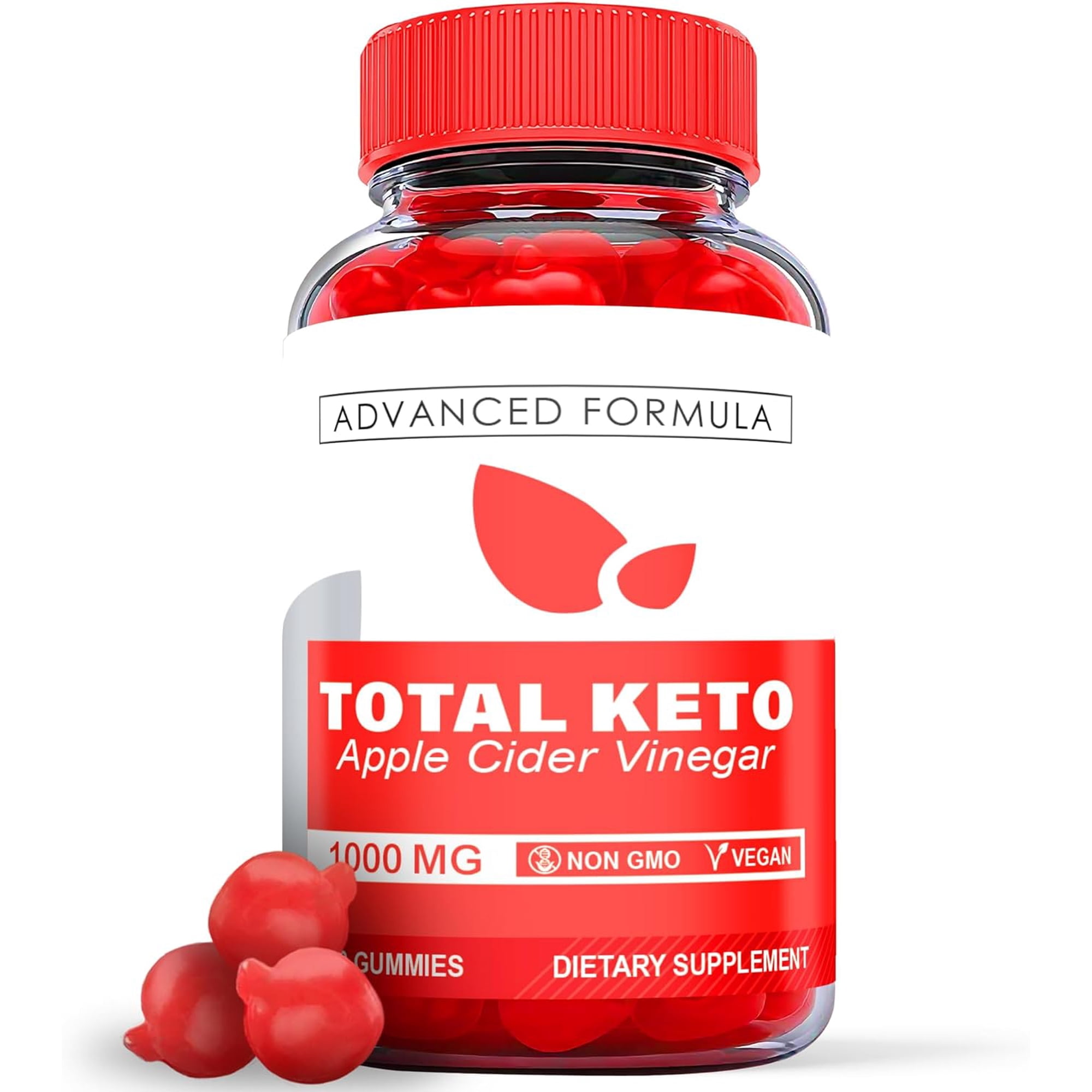 (1 Pack) Total Keto - ACV Gummies - Apple Cider Vinegar Supplement for Weight Loss - Energy & Focus Boosting Dietary Supplements for Weight Management & Metabolism - Fat Burn - 60 Gummies
