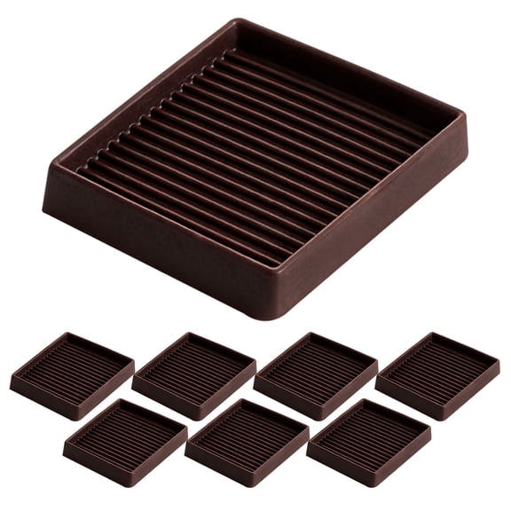 Non Slip Furniture Pads for Hardwood Floors -8 Pcs 3 Furniture Coasters Cups, Anti Skid Furniture Grippers Rubber Feet, Floor Protectors for Furniture Bed Couch Stoppers