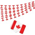 thumbnail image 2 of TIELUTT Canada String Flag Pennant Banner Small Mini Canadian Flags Table for round Tables Lace Table 120 Inches Long Wedding Runners for Tables Winter Table 108 Inches Long Coffee Table Runners 36 In, 2 of 4