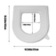 thumbnail image 3 of EVA Toilet Seat Cushion Universal For All Seasons Household Toilet Seat Cushion Ring Cushion Lightweight Rainproof Seat Cushion Toilet Seat Cover With Handle Deals Of The Day Clearance, 3 of 8