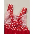 thumbnail image 6 of Seyurigaoka Valentine's Day Infant Girl Sleeveless Romper, Sequins Decor Princess Skirt Bodysuit, 6 of 8