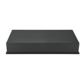 thumbnail image 5 of 12-in x 24-in Ultra-thin Frame Recessed Stainless Steel Shower Niche Gun Metal Black, 5 of 5