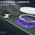 thumbnail image 5 of AUshell for iPhone 15 Plus Case, Slide Camera Window Compatible wth MagSafe Rotating Kickstand Ring Silicone Military-grade Drop Resistant for iPhone 15 Plus Magnetic Shockproof Shell, Darkgreen, 5 of 6