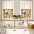 thumbnail image 4 of Sunflower Spring Kitchen Curtains Set, Farmhouse Butterfly Vintage Tier Curtain 24 Inches Length, Live Love Laugh Floral Valance and Tiers Set Window Treatment Decor for Bedroom/Living Room, 4 of 7