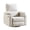 Beige, variant on 270° Swivel Rocker Recliner with Adjustable Memory Armrests,Oversized Power Nursery Recliner with USB Port,Rocking Chair Nursery with One-Touch Reset,Double Cup Holder,Chenille,White