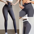 thumbnail image 4 of Womens Fleece Lined Corset Leggings with Adjustable Body Shaping Waist Trainer Yoga Pants Slimming Warm Thermal Leggings, 4 of 7