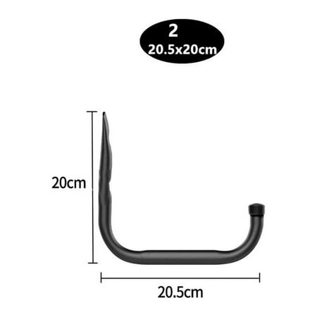 Wodtesl 1 pcs Heavy Duty Wall Mounted Storage Hooks Set for Garage Organization 8x7.8 inch Steel Utility Hangers for Ladder Bikes Tools Garden Equipment