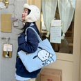 thumbnail image 3 of 2024 nuevo bolso Sanrio de dibujos animados lindo de tela Kuromi bolso de mano hombro Pacha perro lindo bolso de papelería bolso de gran capacidad, 3 of 3
