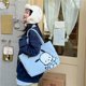 thumbnail image 3 of 2024 nuevo bolso Sanrio de dibujos animados lindo de tela Kuromi bolso de mano hombro Pacha perro lindo bolso de papelería bolso de gran capacidad, 3 of 3