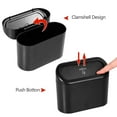 thumbnail image 5 of Black Car Trash Can with Lid - 15 Trash Bags Included, Leak-Proof Multi-Purpose Organizer, 5 of 8
