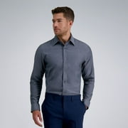 Men's Haggar® Premium Performance Slim Fit Dress Shirt Color: Charcoal Geo Texture Size: 18.5-34/35