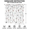 thumbnail image 2 of Mushroom Curtains-Blackout Curtains Bedroom Decor Living Room Darkening Grommet Window Drapes 2 Panels Set 42x84 inch, 2 of 2