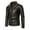 Coffee, variant on Durtebeua Men's Casual Real Leather Quilted Style Motorcycle Jacket Men Leather Jacket Casual
