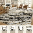 thumbnail image 6 of MICGEEK 10x12 Washable Area Rugs for Living Room, Modern Abstract Printed Rug, Vacuum-Friendly, Non Slip Indoor Rug for Bedroom Dining Room Home Decor Carpet, Black/Gold, 6 of 10