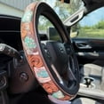 thumbnail image 6 of 15" Retro Cowboy Steering Wheel Cover Universal Fit for Trucks, SUVs, Anti-Slip & Breathable, Hides Wear & Repair Scratches, 6 of 8