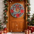 thumbnail image 6 of Cheapark Artificial Christmas Wreaths with Decorative Ribbons - Door & Wall Hanging Ornaments, Versatile Scene Decor for Holiday Homes, 6 of 6