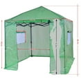 thumbnail image 2 of 7.8' x 7.8' Large Walk-in Greenhouse Waterproof PE Cover Portable Plant Gardening Green House with Steel Fram, 2 of 7