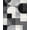 Black, Pattern 2, variant on ODIKA 4'x6' Machine Washable Non-Slip Area Rug, Scatter with Modern Hexagon Litter Trap for Cats High Traffic Rug, Gray, 104326
