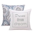 thumbnail image 1 of Home Soft Things Tivoli Ikat Coussin à Jeter, Ensemble: 20 "x 20", Turquoise Aqua, 1 of 1