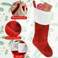 thumbnail image 3 of Personalised Christmas Stockings Velvet Effect Christmas Stockings, 3 of 5